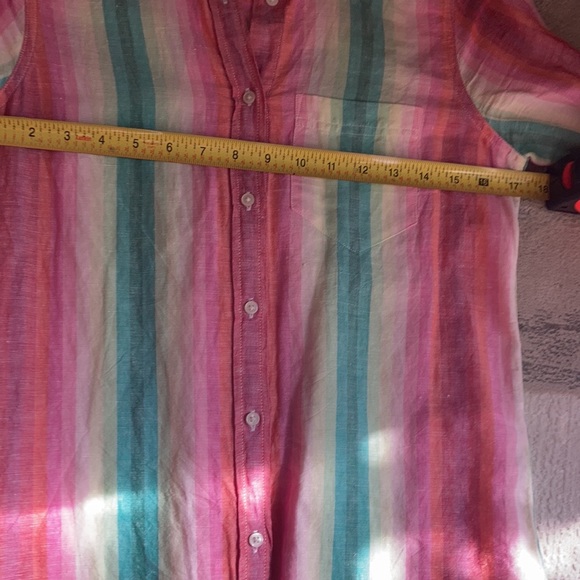 J Crew beautiful, rainbow stripe top - Picture 8 of 11